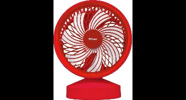 Trust - Ventu - USB Ventilator - Rood - Met powerbank 4400 mAh - Voor op het strand - op vankantie