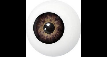 Grimas - Grimeeroog - Plastic Kunstoog - Bruin - 1001