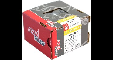 Dynaplus - MDF-schroef - 3,5 x 20mm - Verzinkt - Deeldraad (200 stuks)