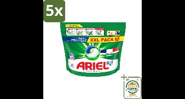 5 x Ariel – Pods 3-in-1 – Original – 65 wasbeurten - Wasstrips - Ariel All-in-1 Pods - Wasmiddel Pods - Krachtige Reiniging - Vlekverwijdering - Kleurbehoud