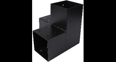 Starx Paalverbinder Type Y - Paalhouder - 12 x 12 cm - Zwart - Materiaal IJzer - H-paalhouder - Geschikt voor het Verbinden van een Paal in een Constructie - 1 Stuk - Gewicht 3480 Gram