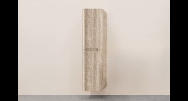 Wiesbaden Sulora Kolomkast Geribbeld 160 x 40 x 35 cm - Licht Eiken