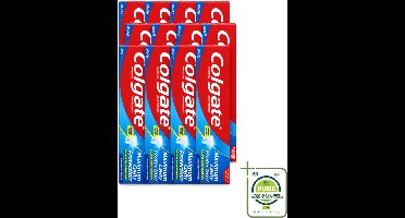 12 x Colgate - Maximum Cavity Protection - Tandpasta - 100ml - Grootverpakking - Vaatwasstrips - Tandpasta - Gaatjesbescherming - Witte Tanden - Vlekverwijdering - Fluoridetandpasta