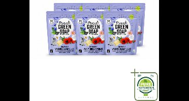 6 x Marcel's Green Soap - Wascapsules - Wilde Bloemen - Gemak in één dosis - 21 Capsules - Grootverpakking - Vaatwasstrips - Wascapsules - Wasgoed Reinigen - Natuurlijke Geur - Vegan Zeep - Milieuvriendelijk Wassen
