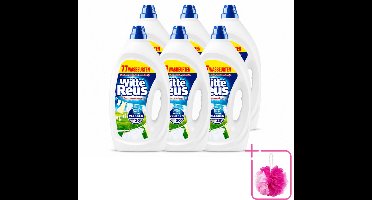 6 x Witte Reus - Vloeibaar Wasmiddel - Witte Was - 77 Wasbeurten - Bulkverpakking - Witte was - Douchemop - Wasmiddel