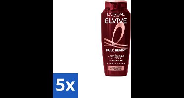 5 x L’Oréal Paris Elvive – Shampoo – Full Resist – Versterkend met Aminexil & Biotine – 250 ml - Voordeelverpakking - 5 stuks