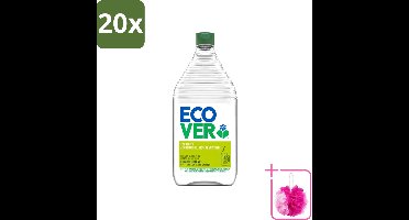 20 x Ecover - Afwasmiddel - Citroen & Aloë Vera - 950 ml - Bulkverpakking - Afwasmiddel citroen aloë vera - Douchemop - Natuurlijk afwasmiddel