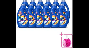 12 x Dash - Lenor Collectie - Vloeibaar Wasmiddel - Witte en Gekleurde Was - Amber & Orchidee - 26 Wasbeurten - Bulkverpakking - Vloeibaar wasmiddel - Douchemop - Frisheid