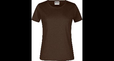 James And Nicholson Dames/dames Ronde Hals Basic T-Shirt (Bruin)