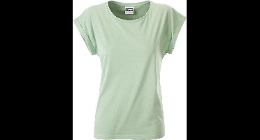 James and Nicholson Vrouwen/dames Casual T-shirt (Zacht groen)
