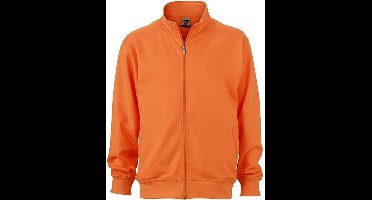 James and Nicholson Unisex Workwear Sweat Jacket (Oranje)
