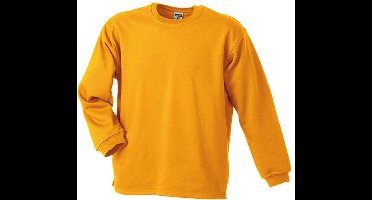 James and Nicholson Unisex Open Hem Sweatshirt (Goudgeel)