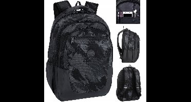 CoolPack Soul Rugzak Jongeren Groot Zwart 3D - Ruim & Stijlvol