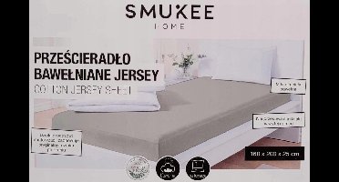 Smukee Jersey Hoeslaken 100% Katoen 160x200cm met Elastiek
