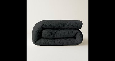 Zydante Dekbed Zonder Overtrek - Mousseline Micro - Hoesloos Dekbed - Eazzzy - Donkergrijs / 240x200