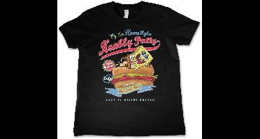 Spongebob Homestyle K-rab-ontwerp van Patty Kids T-shirt Zwart