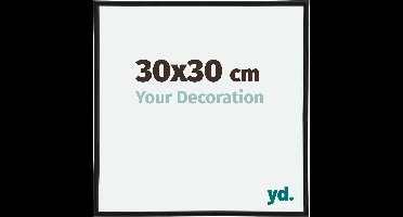 Your Decoration - Fotolijst 30x30 cm - Kunststof - Zwart Mat - Annecy