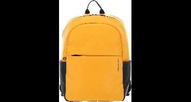 MANDARINA DUCK Laptop rugzak Rugzak met laptopvak Eco Coated Backpack Duck Yellow Donkergeel