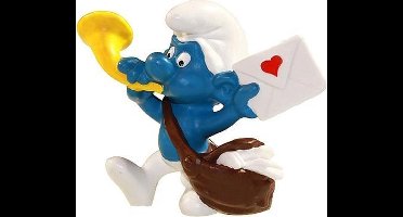 Postbode smurf - Speelfiguurtje - Schleich - brief met hart - 6cm