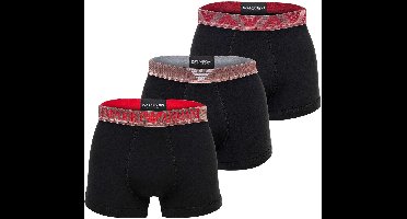 Emporio Armani heren 3P boxer trunks basic zwart