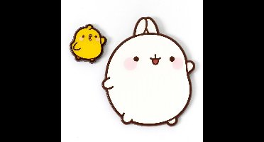 Molang Molang & Piu Piu Unisex Speld - zilverkleurig - Standard