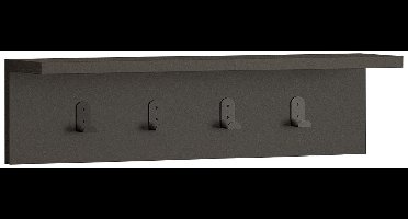 Skye Decor, Wandplank, Ayla - Anthracite, Gemelamineerde spaanplaat, Antraciet, 60 x 16,3 x 14,5 cm