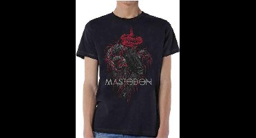 Mastodon - Rams Head Colour Heren T-shirt - M - Zwart