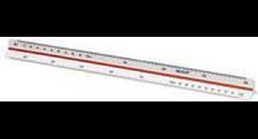 Westcott schaalstok - 30cm - schaal 1:500/1000/1250/1500/2000/2500 - AC-E10160