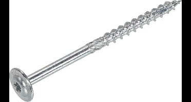 Dynaplus - Torx 30 Tellerkop schroeven - 6 x 80mm - Verzinkt - Deeldraad (50 stuks)