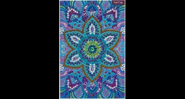 Diamondpainting Crystal Art Kaart Blauwe Mandala 10x15cm