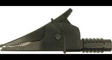 Cliff Croc Clip Veiligheids-krokodilklem Steekaansluiting 4 mm CAT III 1000 V Zwart