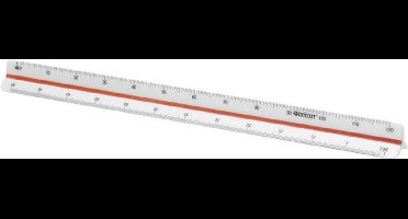 Westcott schaalstok - 30cm - 1:100/200/250/300/400/500 - AC-E10162