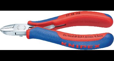 Knipex 77 12 115 Zijsnijtang Ronde kop + draadklem 115mm