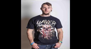 Slayer Skull Clench Mens T Shirt: X Large