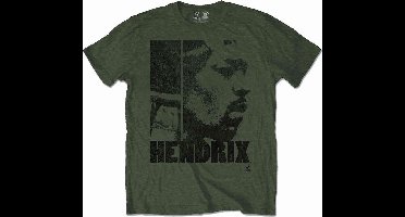 Jimi Hendrix - Let Me Live Heren T-shirt - M - Groen