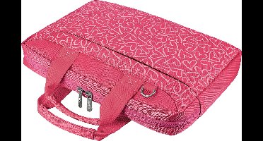 Bari Carry Bag for 13.3" laptops - pink hearts