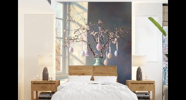 Behang - Fotobehang Stilleven - Vaas - Paastak - Breedte 160 cm x hoogte 220 cm