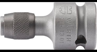 Wurth - 1/2 adapter met snelwisselhouder - 1/2 inch adapter Met snelwisselknop x 1 st Soort aandrijving Binnenvierkant Aansluiting (S1) 1/4 inch