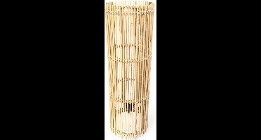 Rotan Lamp Cilinder - 25xH80 cm - tafellamp - vloerlamp