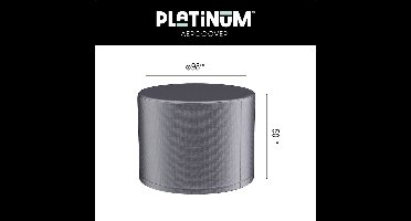 Platinum AeroCover - Loungetafelhoes - Ø98xH50cm - Ademend - Waterproof - Hoge kleurechtheid