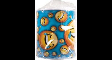 Spaarpot XL smiley metaal kleurrijk - vrolijke spaarpot voor kinderen.