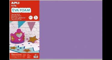 Apli Kids EVA Foam vellen 60 x 40 cm Lila - 5 vel