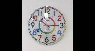 Kinder wandklok RAINBOW