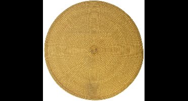 Atmosphera onderlegger Set van 4 - Mosterd - Gevlochten - Tafelonderlegger - Placemat