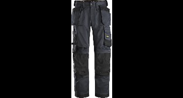 Snickers 6251 AllroundWork, Stretch Loose fit Werkbroek+, met Holsterzakken - Staal Grijs/Zwart - 48