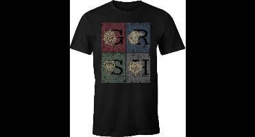 Harry Potter - Grunge Hogwarts - T-Shirt - Zwart - L