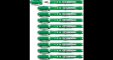 STABILO worker+ colorful - Rollerball Pen 0.5 mm - Groen - Doos 10 stuks