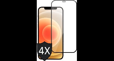 Screenprotector geschikt voor iPhone 12 Pro - 4x FullGuard Screen Protector