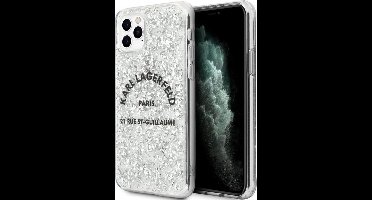 Karl Lagerfeld St-Guillaume Back Case - Geschikt voor Apple iPhone 11 Pro Max - Zilver