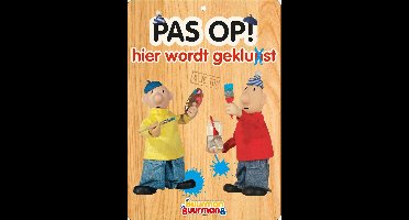 Plenty Gifts - Wandbord Blik - Buurman & Buurman - Pas Op! Hier Wordt Geklust - 14.8x21 cm